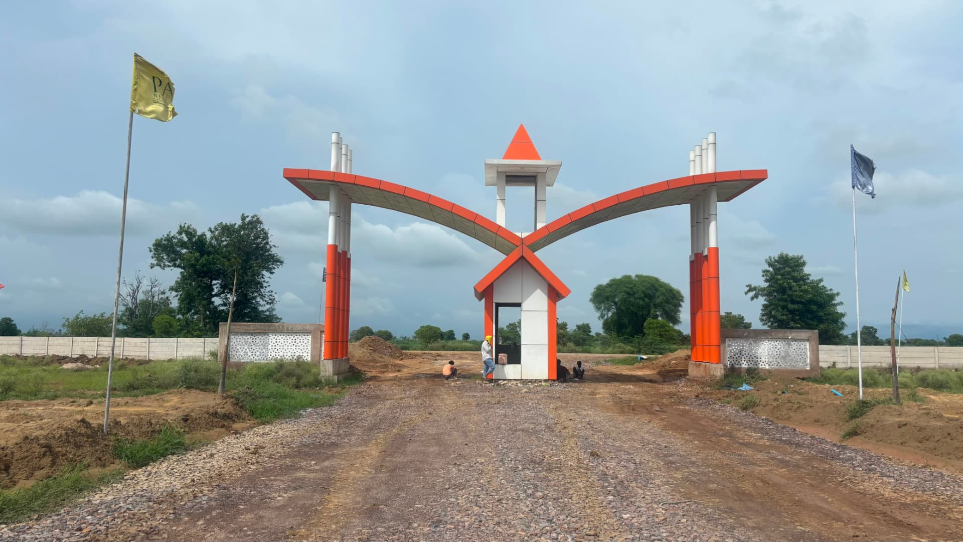 Listing photograph of the Lalita Kunj entrance gate